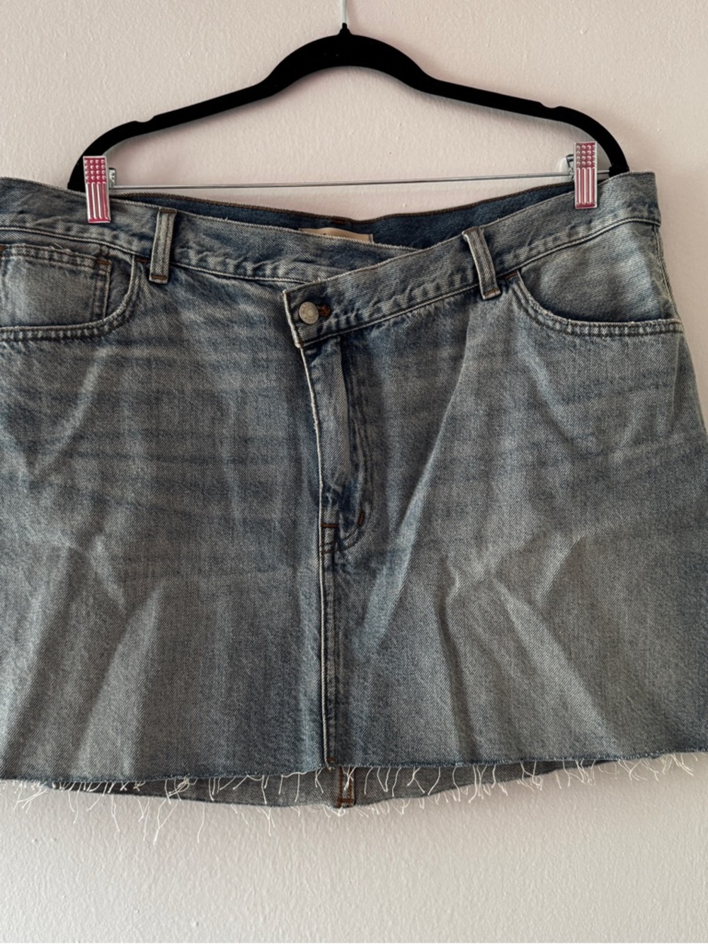 Madewell Faded Blue Denim Mini Skirt